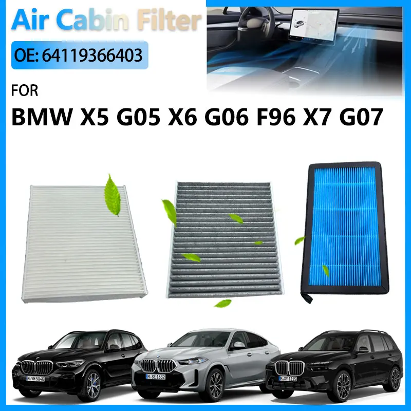 

HEPA Car Activated Carbon For BMW X5 G05 F95 BMW X6 G06 F96 X7 G07 Accessories 64119366403 64116996200 64116996209 64119366403