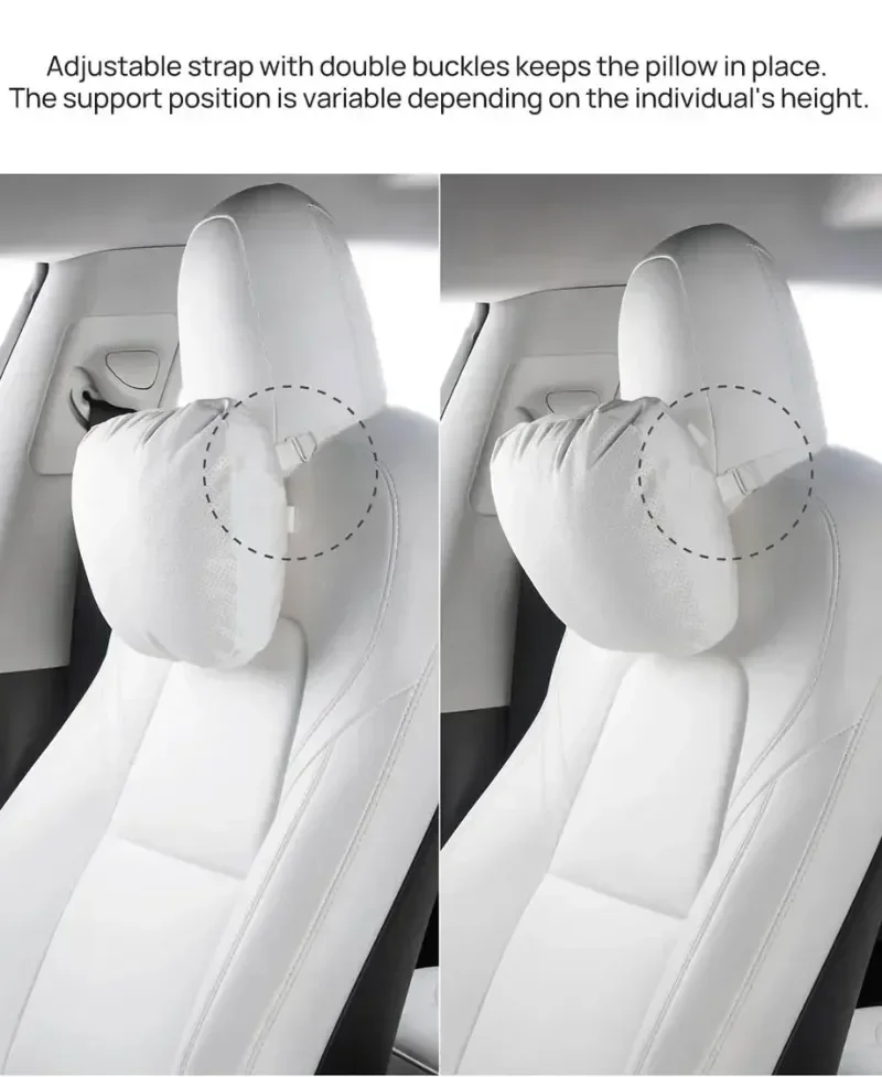 Suede Comfortable Headrest Neck Pillow For Tesla Highland Model 3/Y Model S Model X Accessories Car Neck Pillow for Traveling