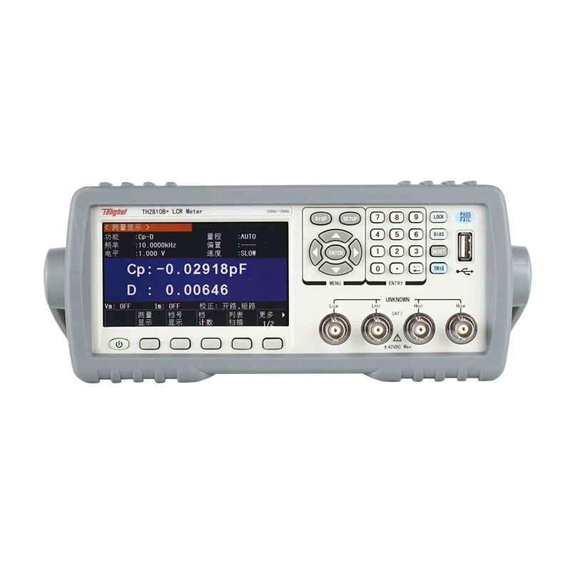 

Tonghui TH2810B+ Измеритель емкости LCR Bridge Цифровой измеритель LCR для измерения компонентов