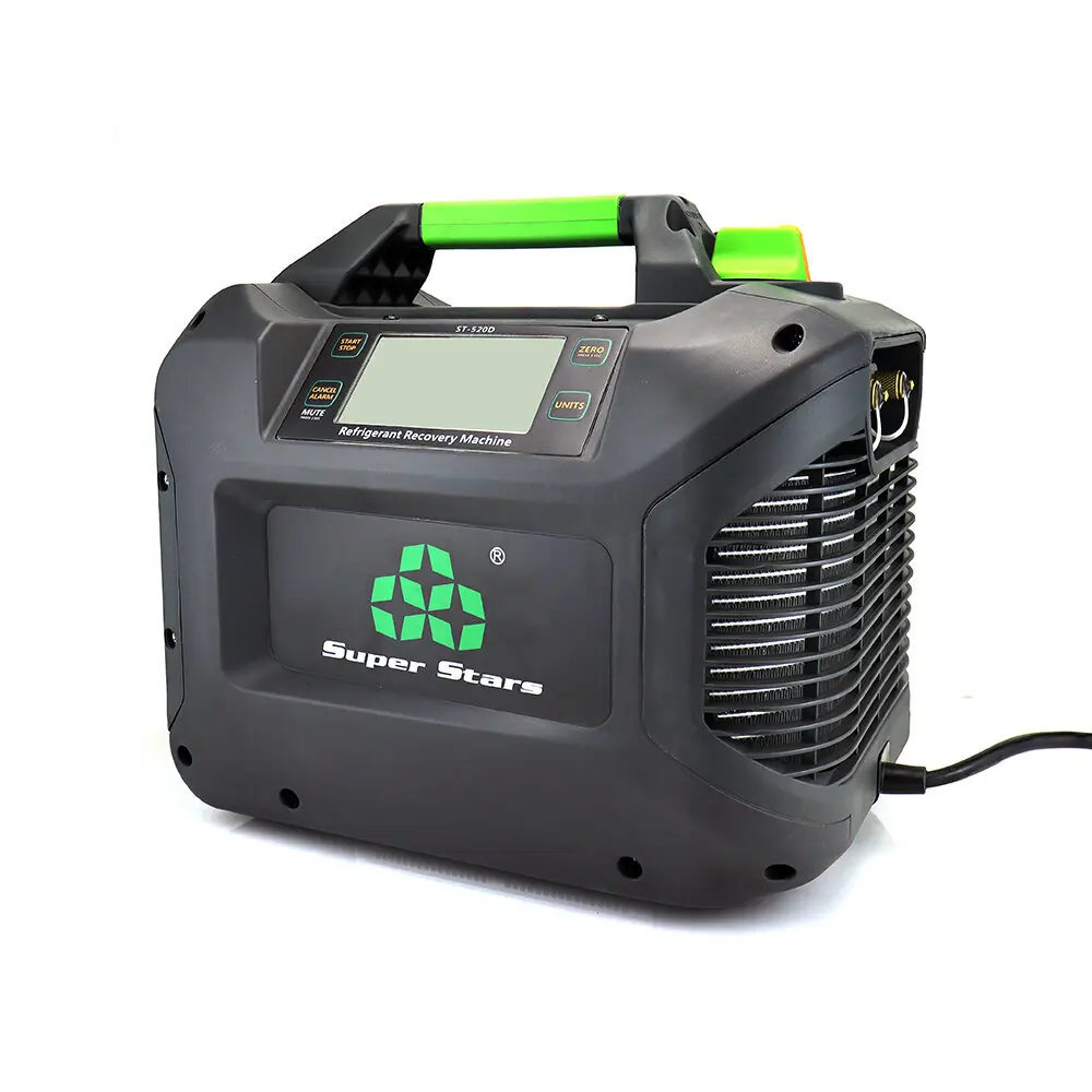 ST-520D New R134A R507C R1234YF Recovery Machine with Pump Core Components for Refrigerant Recycling