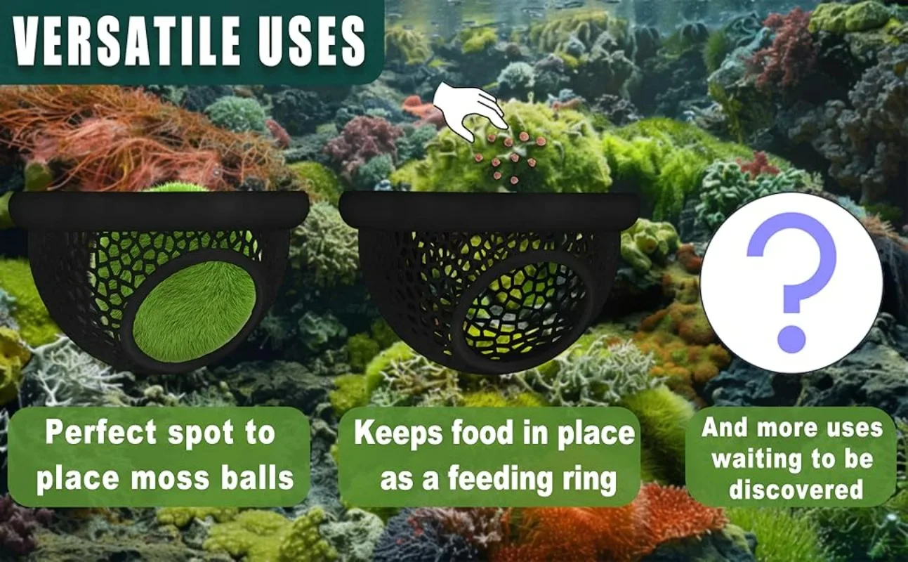 Schwimmende Betta-Unterschlupf- & Garnelen-Höhle, 3-in-1 Aquarium-Deko: Hängematte, Futterring & Ruheplatz für Betta, Garnelen & kleine Aquarien-Tiere – Detail 4