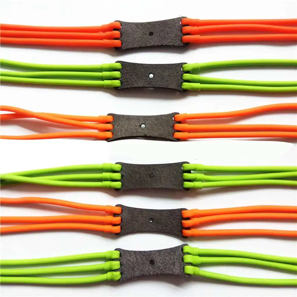 

6 Strands Rubber Bands Lightweight Round Hunting Scratch-proof Wear-resistant Slingshot Catapult Cord Color Random