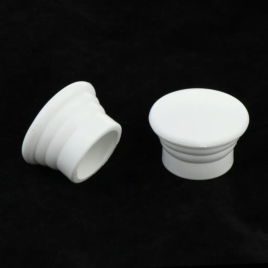 2-Pack Drapery Window Curtain Rod End Caps for 28mm 1.1 Inch Pole