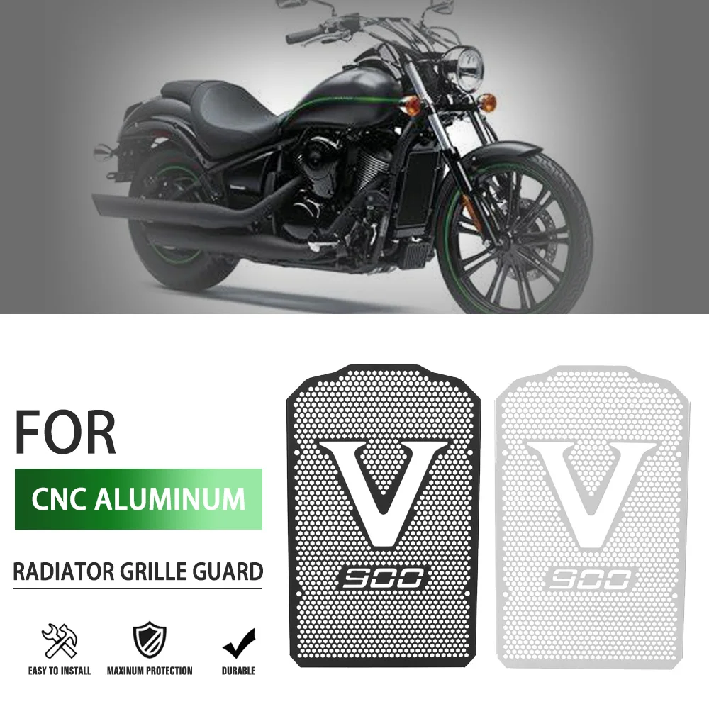 2007-2024 Motorcycle Radiator Guard Protector Grille Cover FOR KAWASAKI Vulcan 900 VN900 Custom 2023 2022 2021 2020 2019 2018