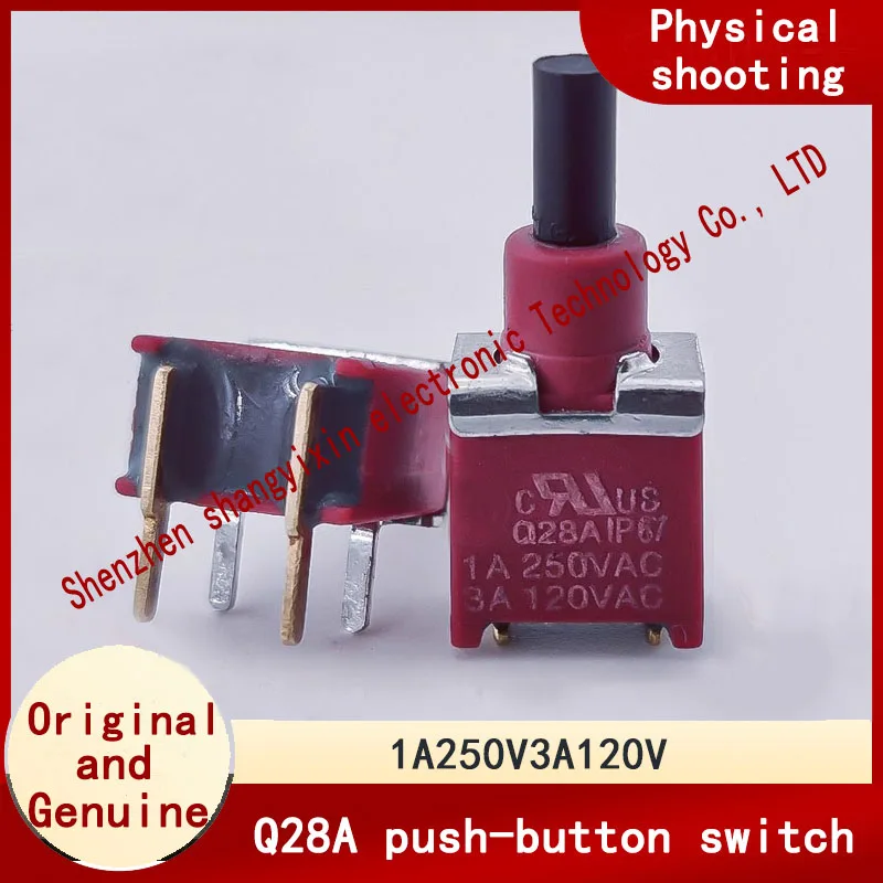 

Q28A кнопка сброса 2-контактный кнопочный переключатель 1A250V3A120V водонепроницаемый IP67