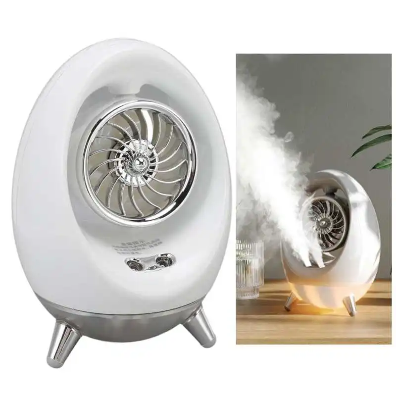 

Mini Conditioner Fan Portable Cooler Humidifier Cooling Fan with Night Lamp Office Home USB Charging Cooling Fan