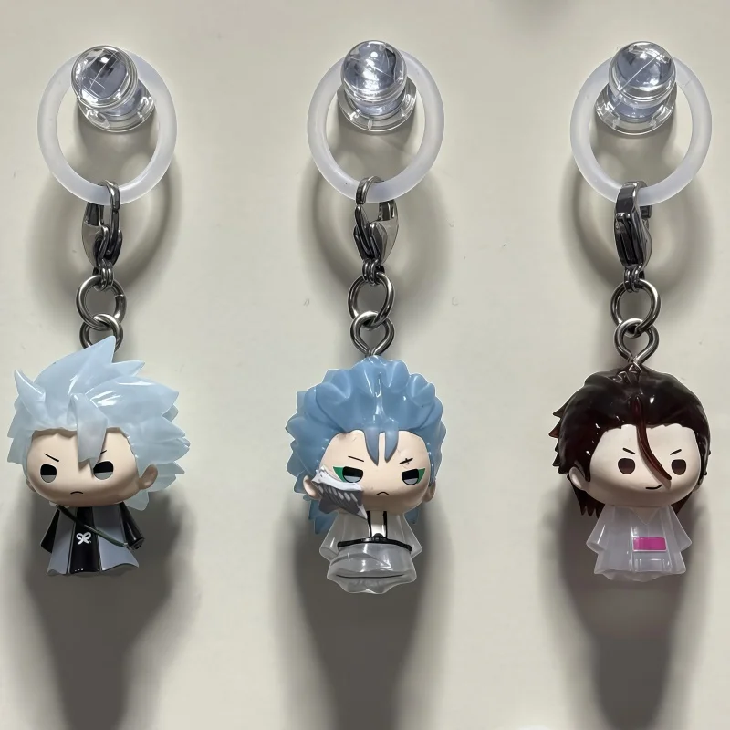 Bandai BLEACH Arrancar Arc Charakter-Schlüsselanhänger Kurosaki Ichigo Gin Ichimaru Aizen Taschenanhänger Gashapon-Figur für Anime-Fans