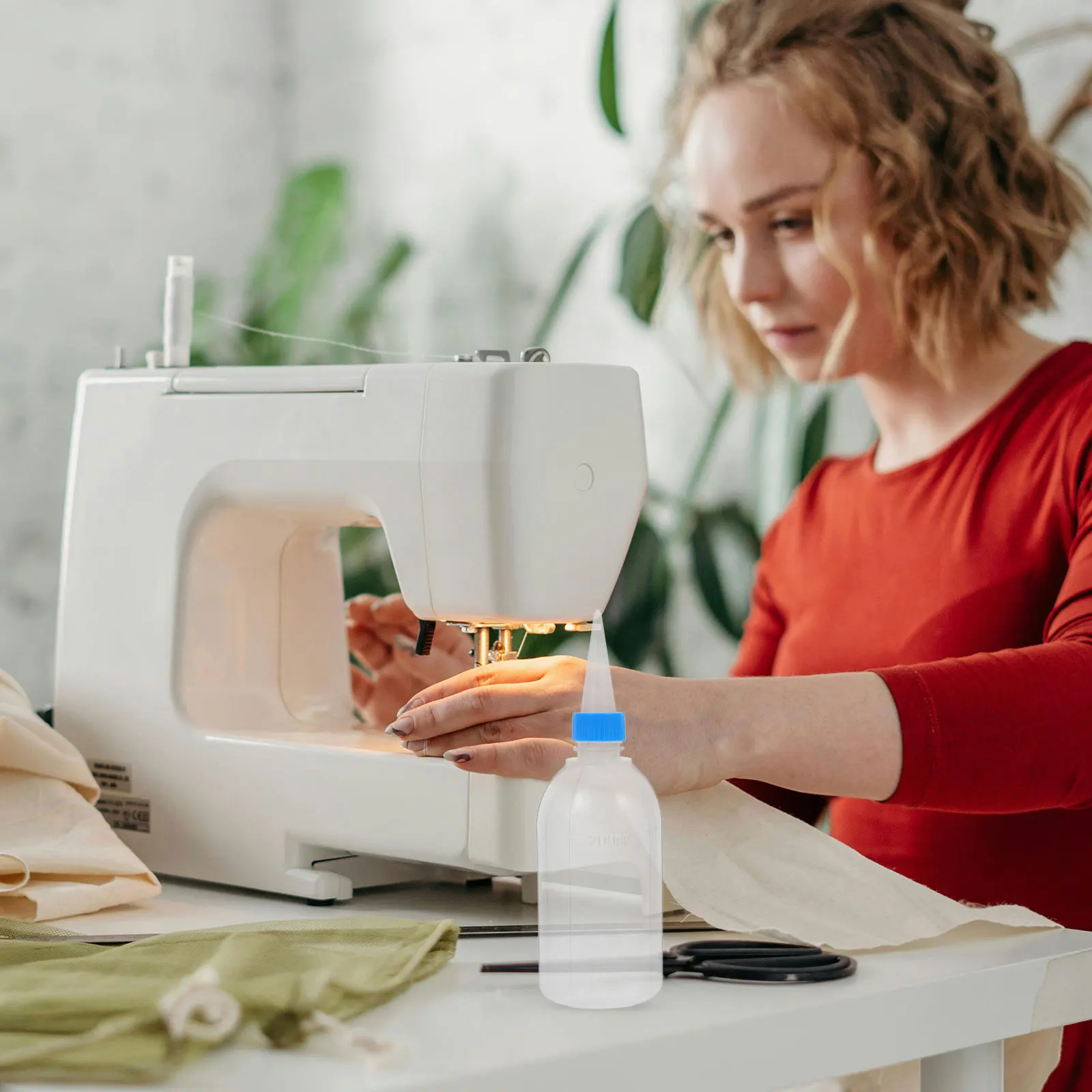 

6pcs Long Spout Oil Bottle 200Ml Precision Plastic Dispenser For Sewing Machine Automotive Diy Craft Lubricant Squeezable