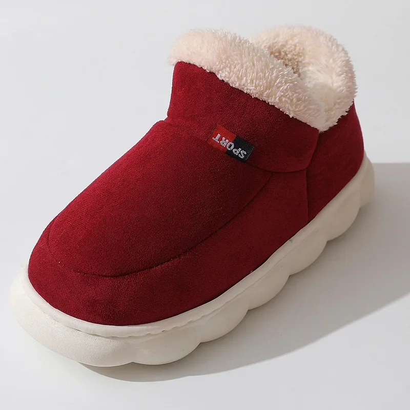 Winter-Damen- und Herrenschuhe 2026: Warme Baumwoll-Hausschuhe für drinnen und draußen, Plüsch-gepolsterte Pantoffeln für Damen – Detail 15