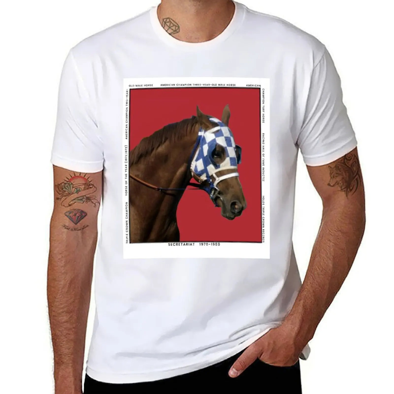 

Secretariat T-Shirt Anti-Fade Casual Tee Shirt