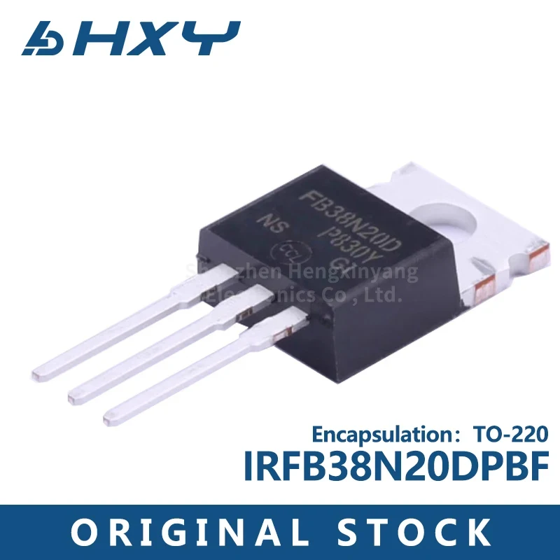 10PCS/LOT  IRFB38N20DPBF Silk screen FB38N20D TO-220 200V/44A N-channel MOS FET