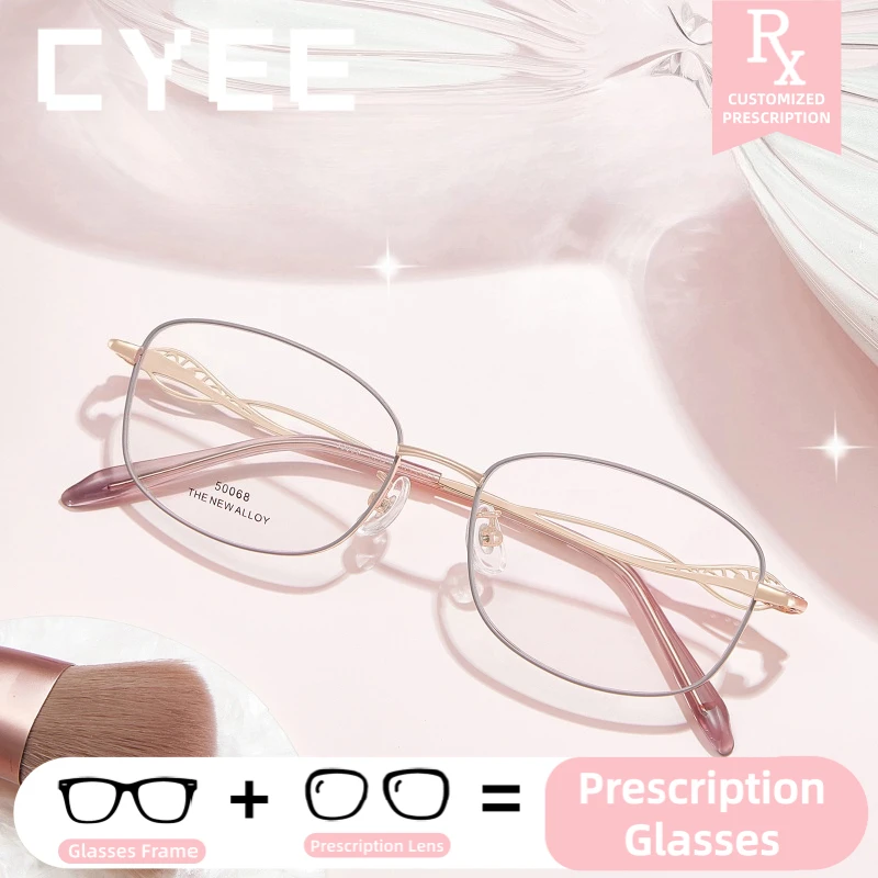 CYEE Customization Myopia Prescription Optical Eyegiasses Vintage HD Reading Glasses Blue Light Blocking High Quality Eyewear