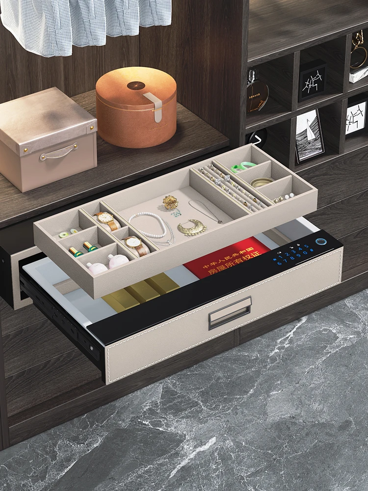 #Drawer Safe Password Drawer Home Embedded Wardrobe Safe Password Bedroom Office Fingerprint Small Drawer