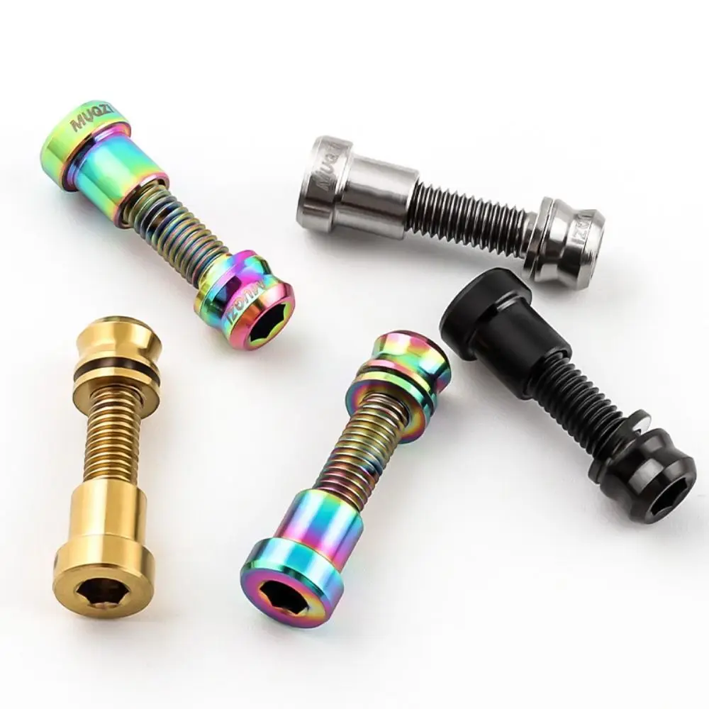 Aluminum Alloy Bicycle Stem Fixing Nut M5*17mm M5x19mm Bike Handlebar Stem Lock Bolt Ti Bolts Fixing Bolts