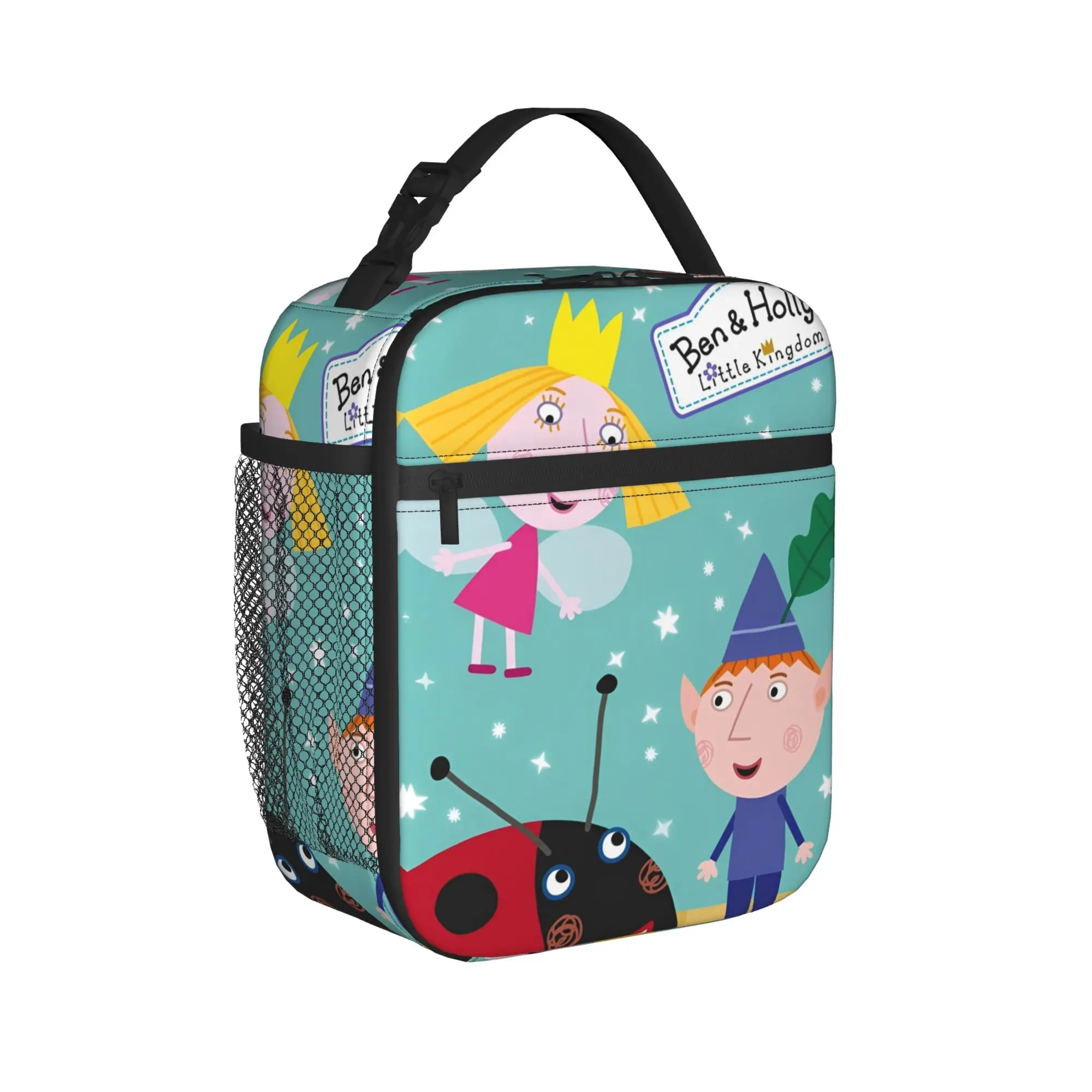 Ben And Holly's Insulated Lunch Bag Thermal Bag Reusable,Lunch Container  Wonder Realm Portable Lunch Box Tote Food Bag