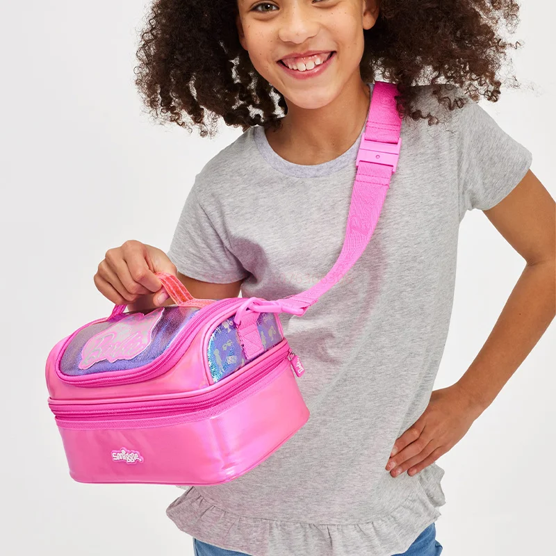 Smiggle australiana genuina para niños, bolsa escolar para estudiantes, papelería, estuche para bolígrafos, bolsa de almuerzo, mochila de doble