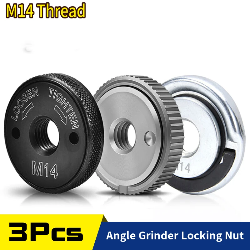 M14 Angle Grinder Locking Nut,Quick Change Clamping Flange Plate Fastener Accessory for Fixing Cutting Discs Wheel Abrasive Disc