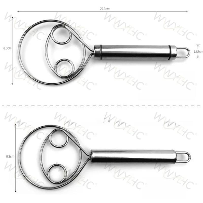 2Pcs Household Baking Dough Kneading Tool Stainless Steel Stirring Beater Fittings Suitable for Flour Mixing Machine Spare Parts