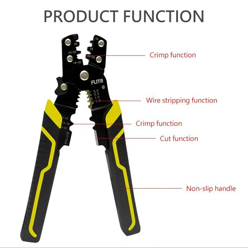 Multifunctional Crimping Stripper Cable Wire Stripper Crimping Pliers Terminal Tool Professional Cord Crimper hand tools