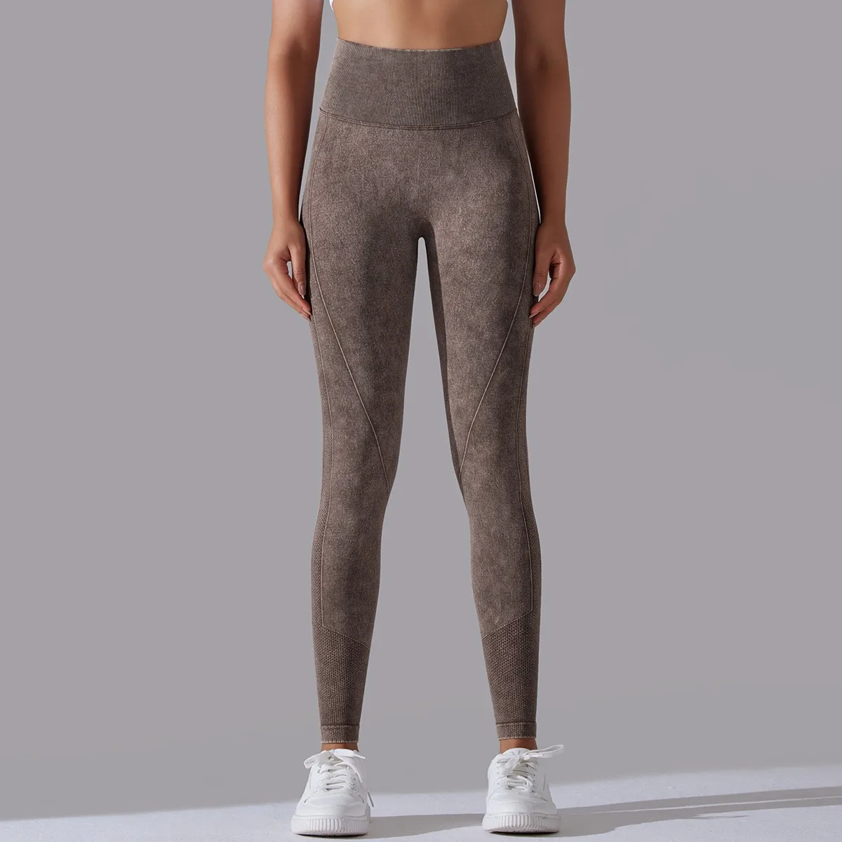 Mallas ajustadas de cintura alta para mujer, Leggings elásticos de Color sólido para Yoga, deportes, Fitness, pantalones de entrenamiento para correr en la cadera