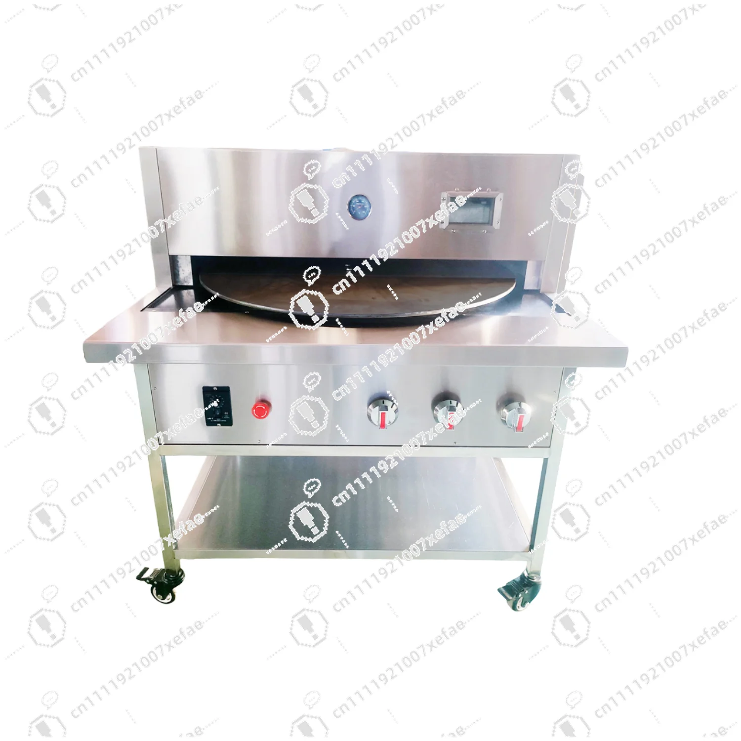

Commercial Baking Equipment Stainless Steel 80cm Plate Infrared Furnace Natural Gas Spinning Pita Tortilla Bake Oven