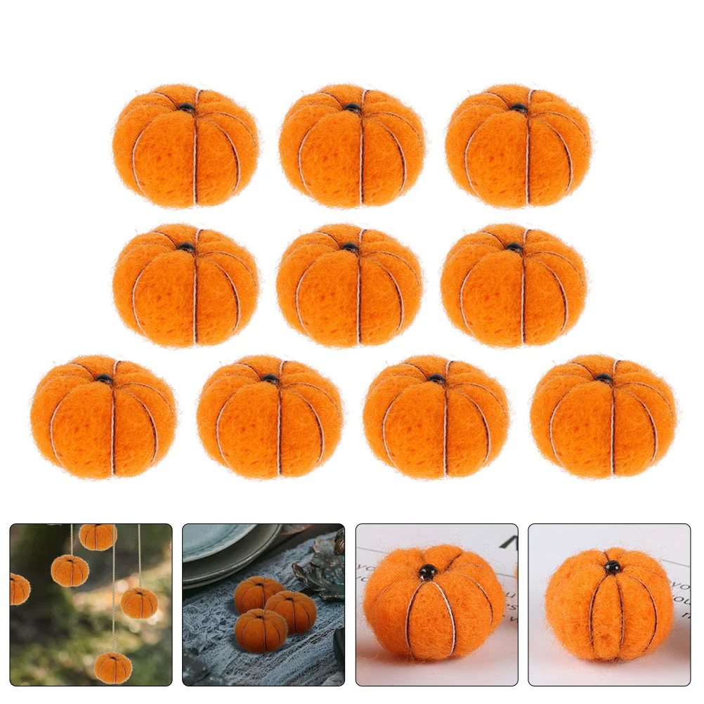 Hanging Decoration Felt Pumpkins Halloween Garland Xmas Decors Hanging Tags Tree Crafts Decorations Christmas Pendants Child