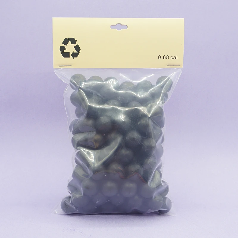 .68 Cal X130 Bolas para Defensa y Práctica, Munición de Calibre 0.68 Reutilizable Plástico TPE Paintballs para S2 y T4E HDR68