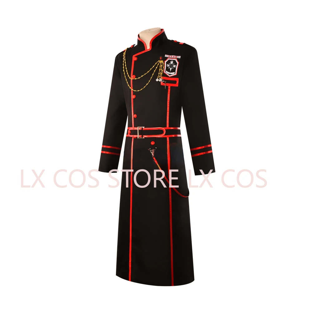 Anime D.Gray-man Military Uniform Yu Kanda Cosplay Costume Custom Made with Belt Bag