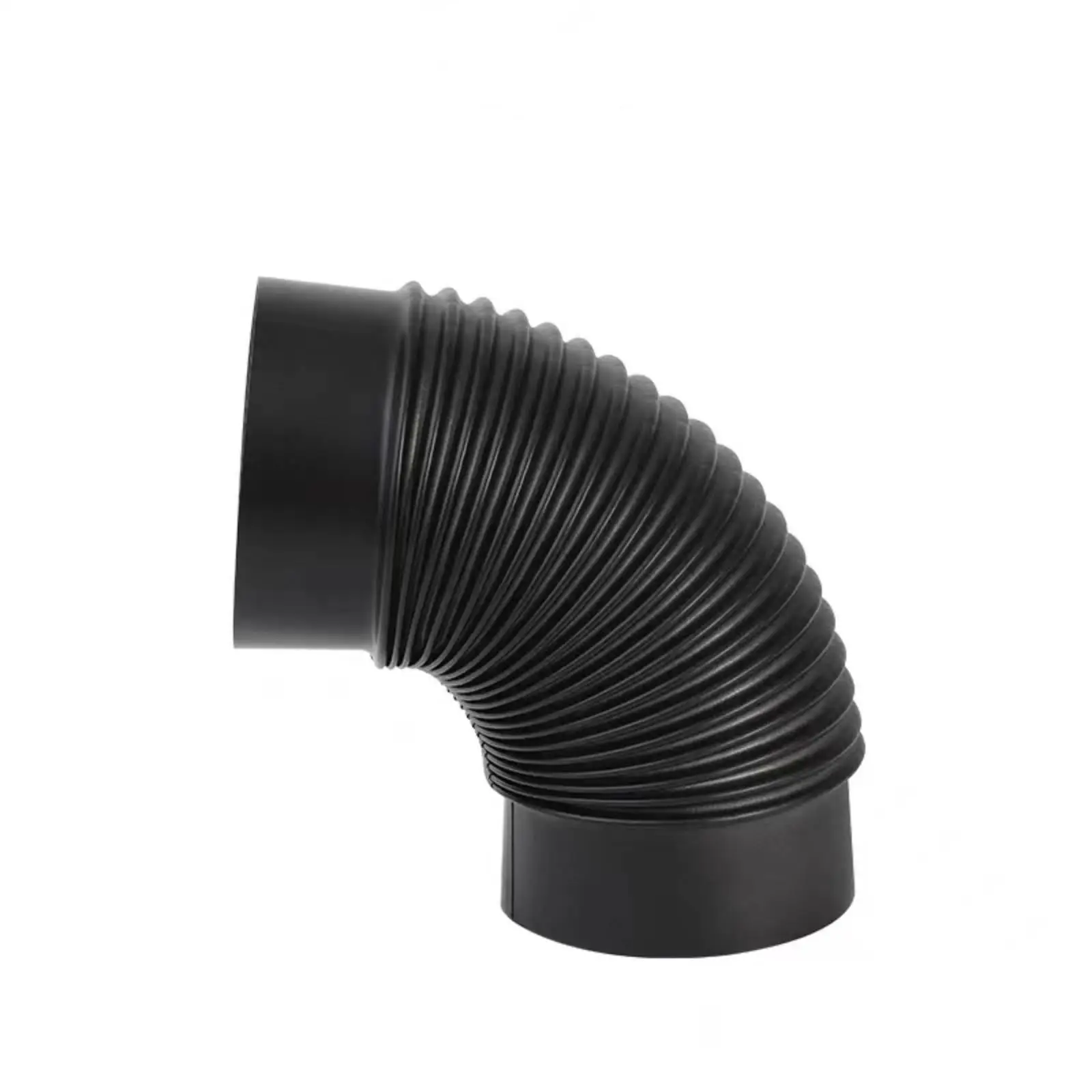 Chimney Flue Elbow Stainless Steel Corrugated Bend for Fireplace Exhaust Vent Pipe Tight Space Residential Heating System