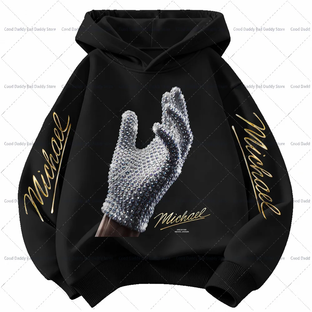 Kinder Langarm-Oberteile Herbstkleidung King of Pop MJ Lässige Hoodies Michael Jackson Mode Kapuzenpullover Geburtstagsgeschenke – Detail 9