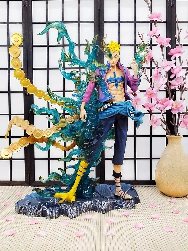 33cm One Piece Figures Marco Anime Figure Gk Figurine Iu Immortal Birds Model Pvc Statue Toys Doll Collection Room Decora Gifts