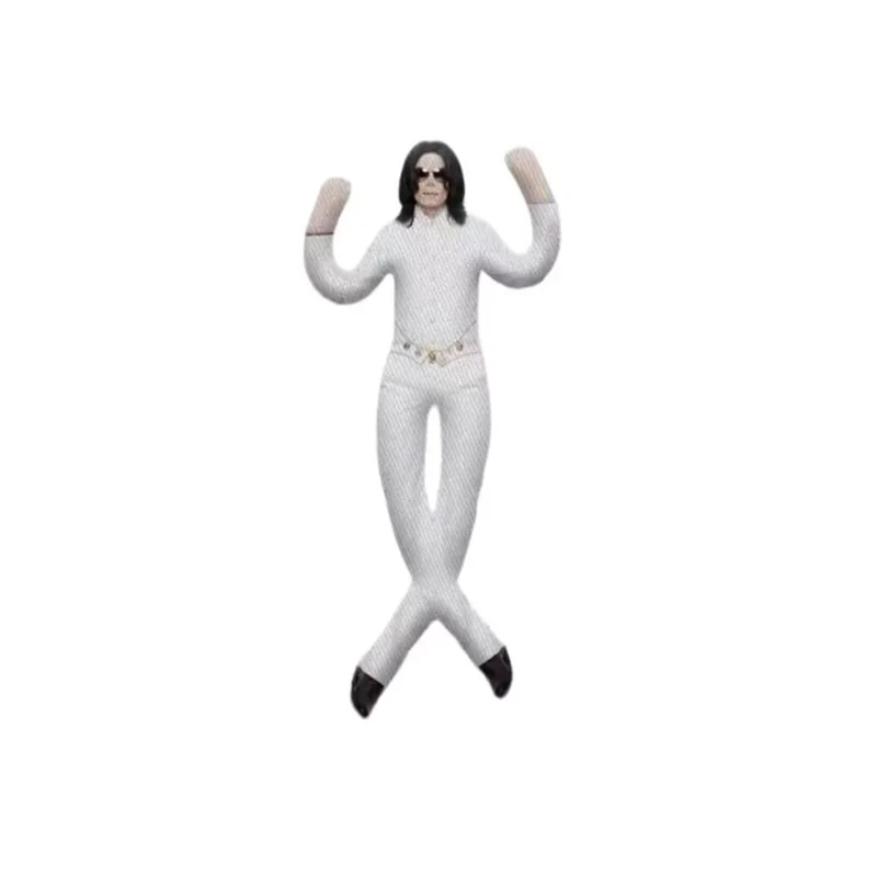 New Style Michael Jackson Cosplay Prop Doll Plush Stuffed Figure Dolls Room Decoration Abstract Joint Mobility Props Gift view 5