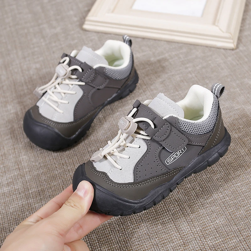Toddler Boys Girls Barefoot Sneakers 2026 New Autumn Kids Casual Shoes Soft Sole Trendy Versatile School Outdoor Hiking Shoes