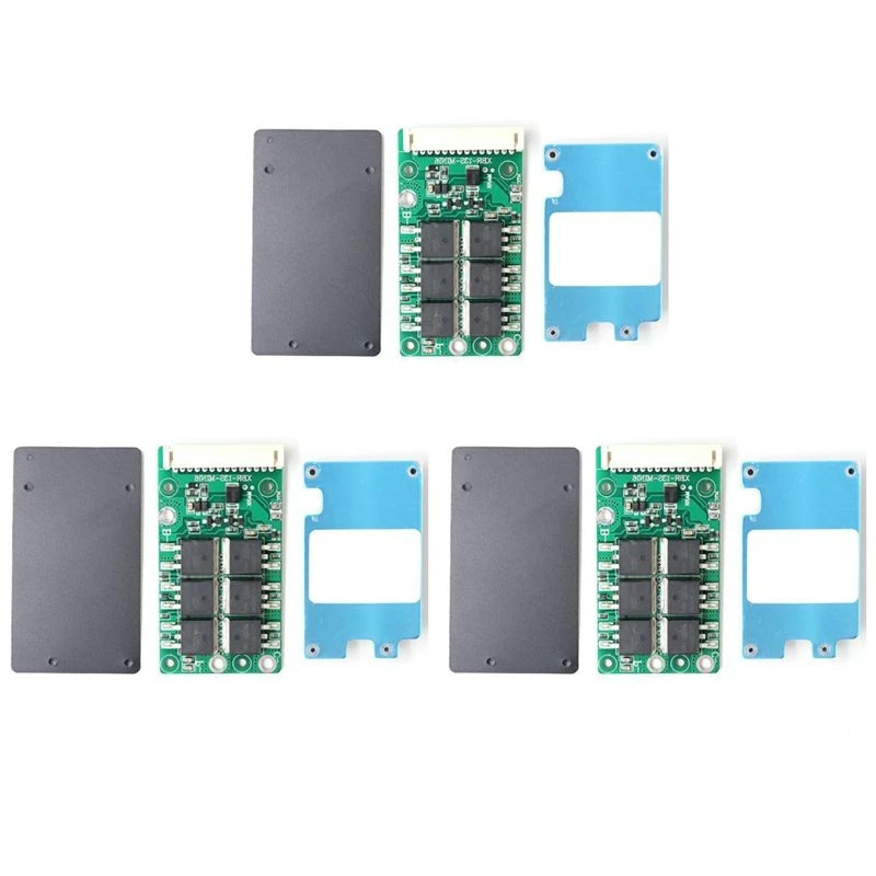 Lightweight 3X BMS 13S 48V Li- Lithium 18650 Battery Pack Balancer Charge Board Equalizer Common/Separate Port For Escooter(20A)