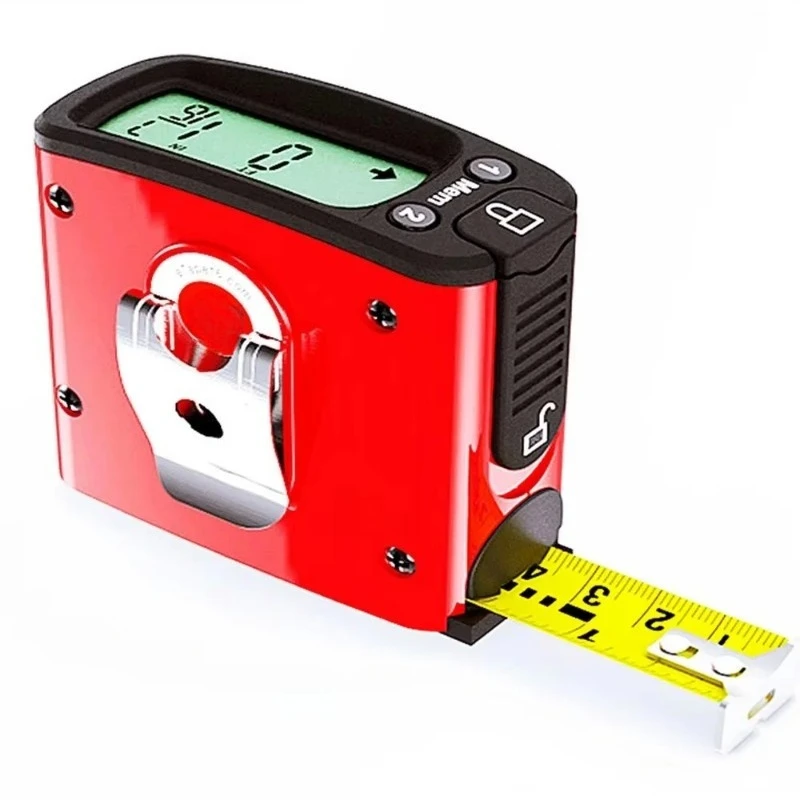 eTAPE16 Digital Tape Measure Electronic Ruler LCD 5-meter Measuring Tool Stainless Steel Metric Imperial Switch Measuring Ruler