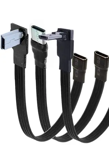 5cm 10cm upward 90 ° Micro USB 2.0 plug to Micro B Mini Type C USB female extension cable 5cm-300cm