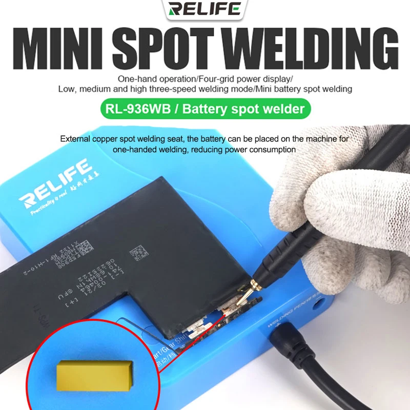 

RELIFE RL-936WB DIY Spot Welder Portable Mini Spot Welding Machine With Quick Release Pen Nickel Plate 18650 Battery Spot Welder