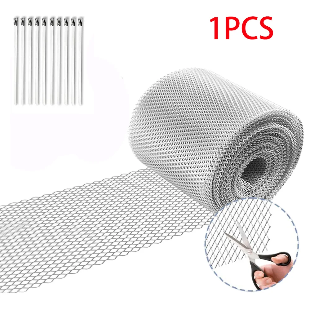 1 pièces garde aluminium gouttière garde de feuilles gouttière couvre écran feuille gouttière garde Protection pour bricolage coupe feuille pluie