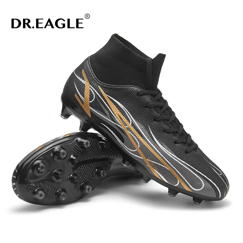 DR.EAGLE TF/FG Soccer Cleats Adult Soccer Boots Outdoor Boys Football Boot High Top Zapatillas Fustal Shoes Male Football Boots