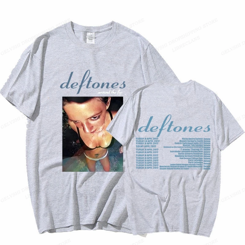 Hip Hop Deftones T-shirt Men\'s and Women\'s Cotton T-shirt Comfortable Street Fashion Harajuku T-shirt Hip Hop Y2k Clothing