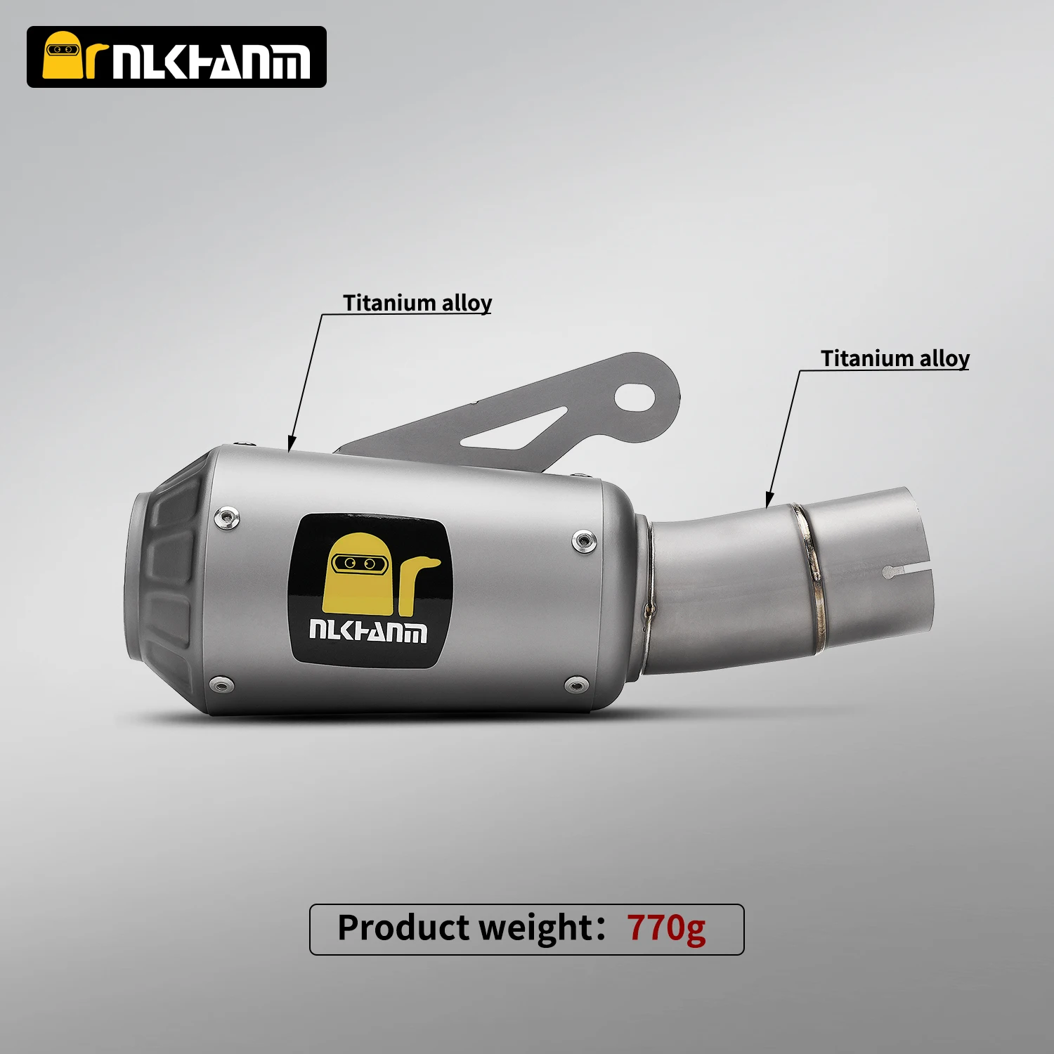 لياماها R1/R1M MT-10 دراجة نارية نظام العادم تعديل AK Ti. سبيكة الخمار لياماها R1 R1M MT-10 2015-2024