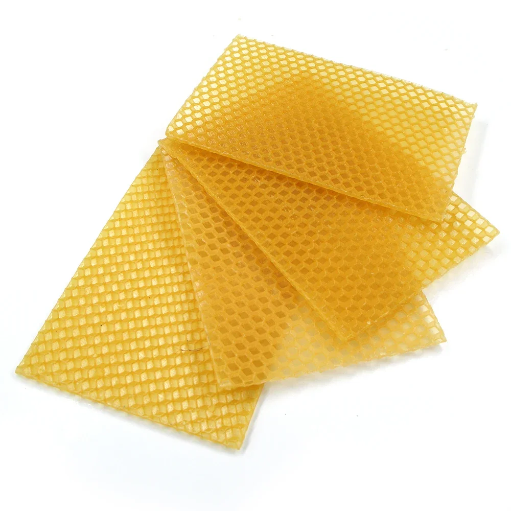 13x9cm Beekeeping Beehive Bees Wax Foundation Sheets Honeycomb Beeswax Sheets Nest Frame Making Material Queen Rearing System