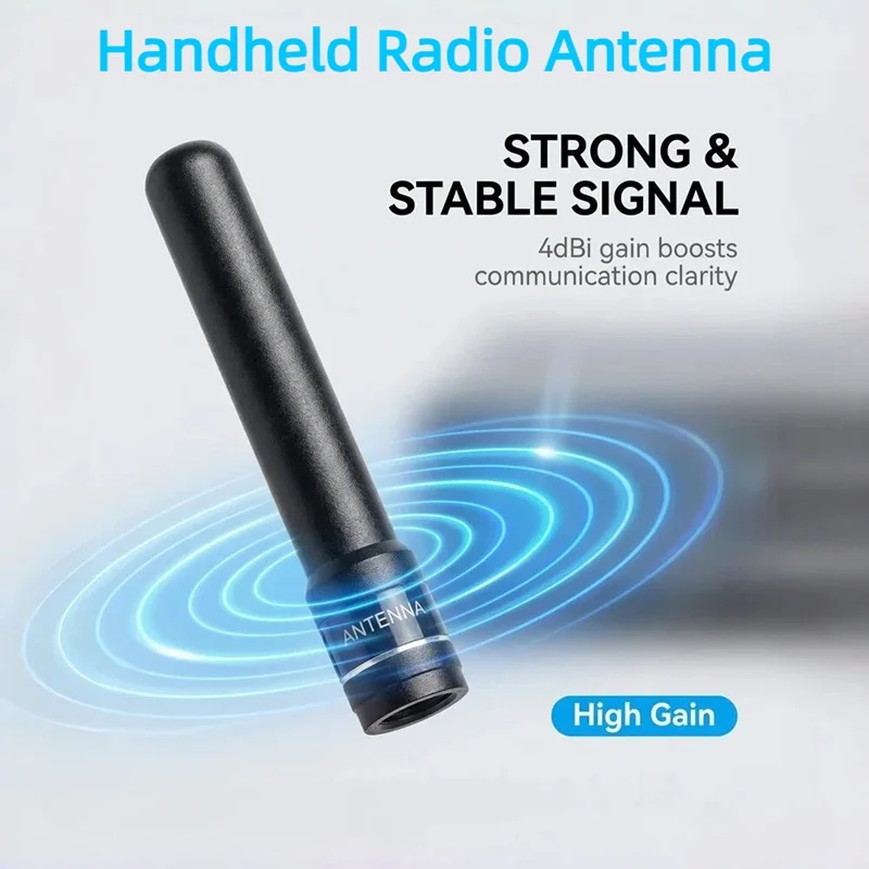 Радиостанция GWS с ручным управлением, двухдиапазонная антенна 8 см, 144/430 МГц VHF, 136-174 МГц UHF, 400-480 МГц, с разъемом SMA (штекер) для Baofeng