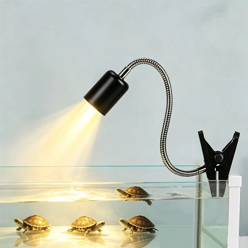 Reptile Heat Lamp UVA UVB Light Rotatable Basking Spot Light Simulated Sunlight For Turtle Lizard Dimmable Heating Lamp ﻿