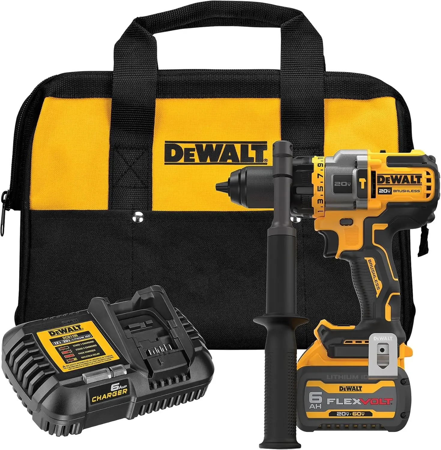 

DEWALT FLEXVOLT ADVANTAGE 20V MAX* Hammer Drill, Cordless, 1/2-Inch (DCD999T1)