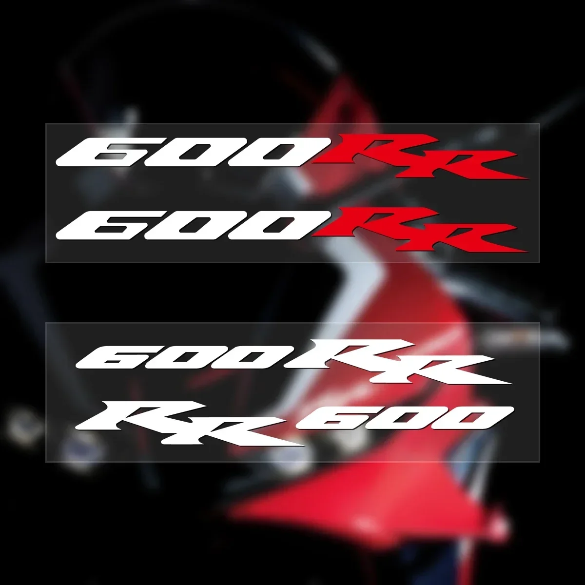 2Pcs Reflective Tank Emblem Stickers Fit Honda CBR 600RR Fireblade Motorcycle Vinyl Calcomanía Motocicleta Decor