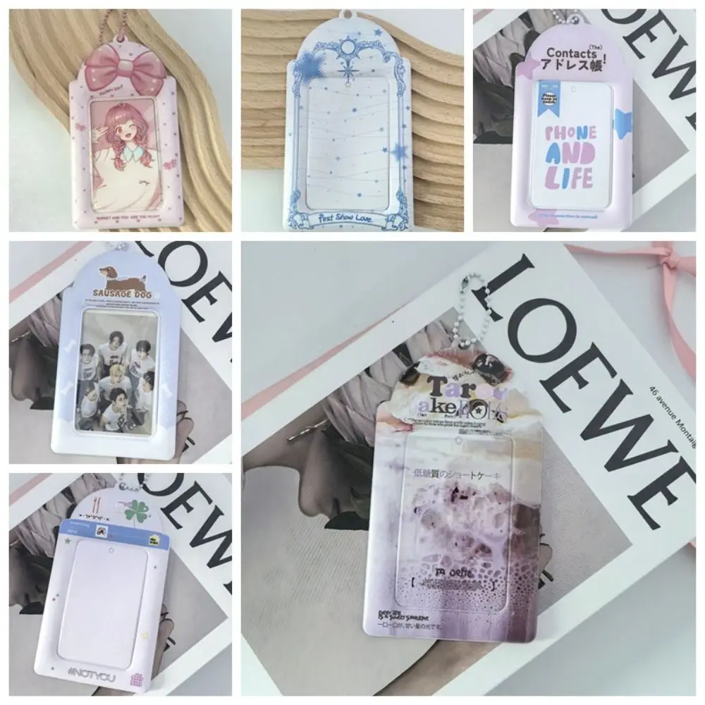 

Cute 3 inch Photo Card Sleeves K-Pop Idol PVC Photo Card Protectors Waterproof Clear Fans Collection Accessories