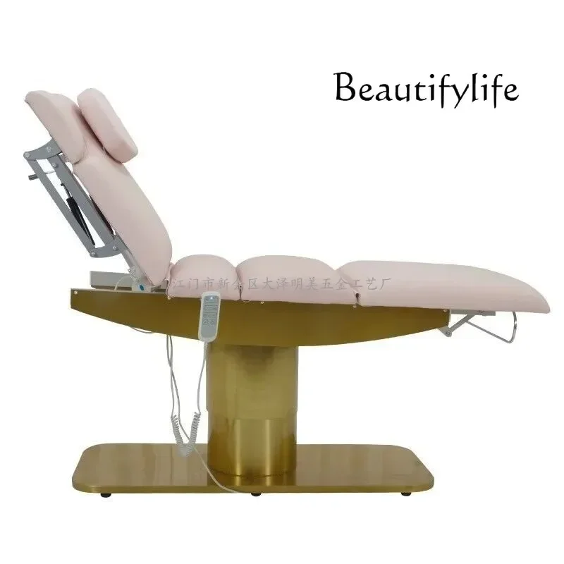 Beauty Salon Electric Lifting Tattoo Embroidery Facial Bed Body Micro-Finishing Physiotherapy Bed Head Hole