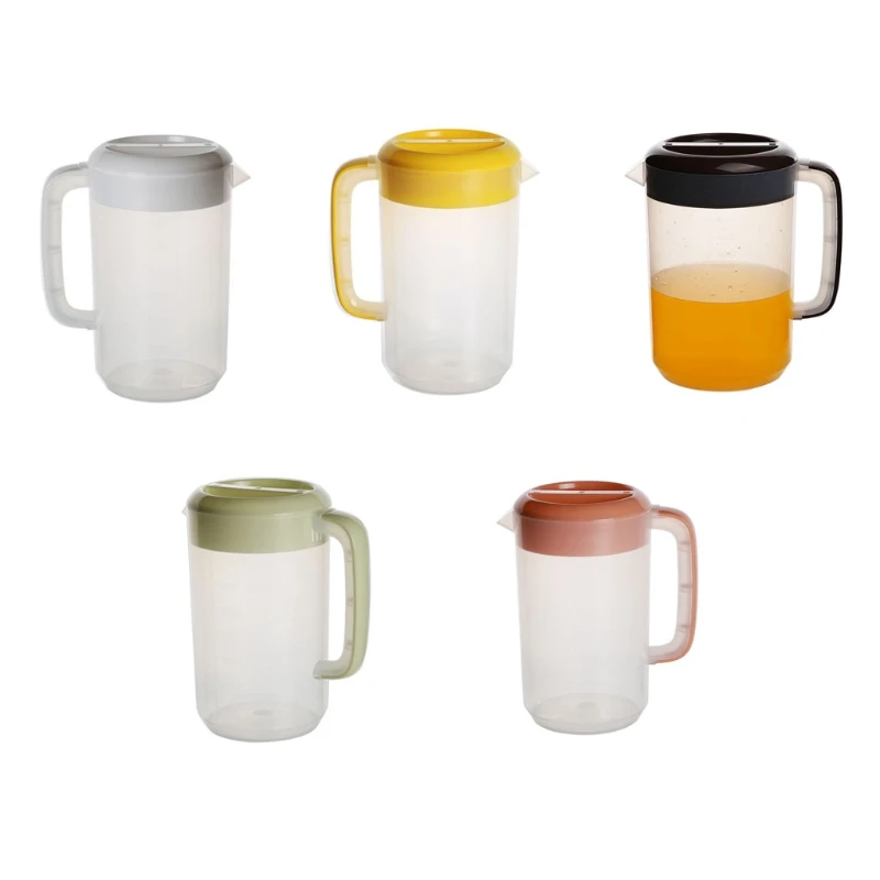 4L Water Bottles to Drink Cold Kettle Pitcher with Lid for Hot Cold Water Jug Juice and Iced Tea Large Capacity 5 Colors