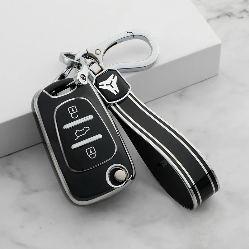 TPU Car Key Case Cover for KIA Sportage Rio 3 Soul Optima Ceed Pro K5 K2 Pride for Hyundai I20 I30 Ix20 Ix25 Ix35 Elantra Accent